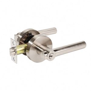 WEKIS Modern Household Satin Nickel Door <b>Locks</b> ANSI Privacy Zinc Alloy Handles for Bedroom 50/60mm Backset Lever Door <b>Locks</b> - Product Image 3