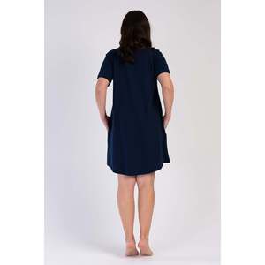 Túnica de Manga Corta con Cuello Redondo para Mujer, Bolsillo Ovalado, Diseño Elegante e Informal, Translúcida, Talla Única, para el Día del Club - Product Image 1