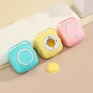 Zenidoo Brosse de bain moderne en plastique avec peigne de massage et éponge de toilettage pour le soin du corps des adultes - Entièrement naturelle H-25 - Product Image 2