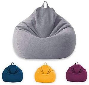 Design Teardrop Shape Waterproof Foldable <b>Bean</b> <b>Bag</b> Chair with Removable Soft Linen Fabric Cover for Adults & Kids - Product Image 2