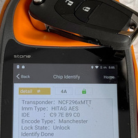 P/N:R002753 4A Chip Original para Chevrolet Cruze 2015 Trax Sonic Spark 2021 Onix RS Tracker 433MHZ Flip Remote Car Key