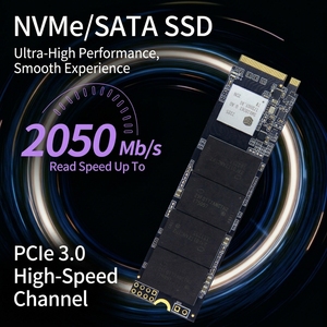 قرص صلب جديد عالي السرعة NVMe للألعاب والكمبيوتر المحمول بسعة 1 تيرابايت TBW SATA M.2 مع منفذ توسعة داخلي من سبائك الألومنيوم ثلاثي الأبعاد - Product Image 4