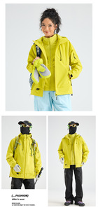 Chaqueta Softshell Personalizada con Logotipo para <span class=keywords><strong>Hombre</strong></span>, Color Amarillo Marrón <span class=keywords><strong>Euphoria</strong></span>, Impermeable, Cortavientos, Informal para Exteriores, Chaqueta de Otoño - Product Image 3