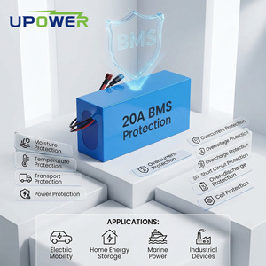Paquete de Baterías de Iones de Litio <span class=keywords><strong>UPOWER</strong></span> 48V 10Ah 13S4P con BMS para Bicicleta Eléctrica y Scooter Eléctrico, Venta al Por Mayor - Product Image 3