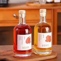 Bouteille vide transparente Olso de 50ml, 100ml, 200ml, 375ml, 500ml, 750ml pour spiritueux (vodka, gin, rhum, tequila, whisky) et vin, avec bouchon