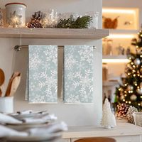 Serviettes de cuisine en microfibre douces, durables et absorbantes, chiffons à vaisselle réutilisables sans peluches, torchons de cuisine gaufrés pour laver la vaisselle