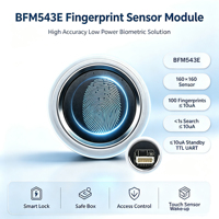 Module biométrique tactile BFM543E à faible consommation avec capteur optique TTL UART pour contrôle d'accès de coffre-fort intelligent, 100 utilisateurs