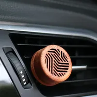 Diffuseur d'huiles essentielles pour grille d'aération de voiture, écologique et circulaire, en alliage de zinc et bois massif, à évaporation naturelle