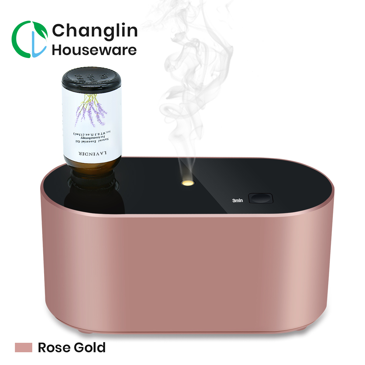 Diffusore di Aromi Senza Acqua in Oro Rosa