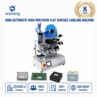 Machine d'étiquetage semi-automatique à surface plane Orshang, haute vitesse, avec écran tactile de précision 0,2 mm pour applicateur d'étiquettes de pochettes – Offre Spéciale