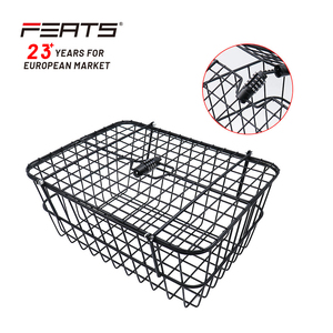 Cesto posteriore di fert 40x33x19cm con serratura antifurto chiudibile a chiave durevole grande capacità cesto per biciclette da carico - Product Image 1