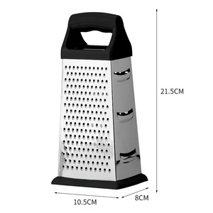 Hot Sales Stainless Steel Professional Kitchen <b>Tool</b> 4-Side <b>Fruit</b> Box Grater Eco-Friendly Cheese <b>Vegetable</b> Slicer - Product Image 5