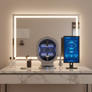 Analyseur de peau S5 AI, système d'imagerie intelligent à triple caméra AI pour la détection de la peau du visage et du cuir chevelu, prise en charge de la personnalisation du logo et de la langue - Product Image 1