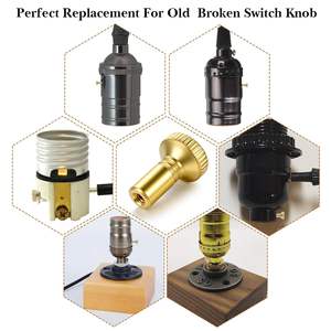 Изготовленные на заказ латунные ручки-переключатели для светильников по чертежам, замена поворотных выключателей света, детали, обработанные на станках с ЧПУ - Product Image 2