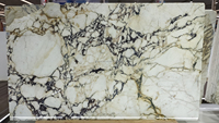 Dalles de Pierre Marbre Calacatta Viola de Luxe, Plans de Travail de Cuisine et Tables à Manger Sur Mesure en Marbre Poli avec Veines Violettes
