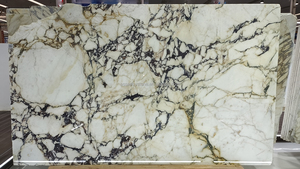 Tấm đá cẩm thạch Calacatta Viola cao cấp, làm theo yêu cầu, mặt bàn bếp và bàn ăn được đánh bóng, với vân đá trắng tím. - Product Image 6