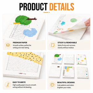 Custom Reusable Writable Sticky <b>Memo</b> <b>Pad</b> Planner Notepad For Office School Business Promotion Wholesale Paper Stationery Supply - Product Image 2