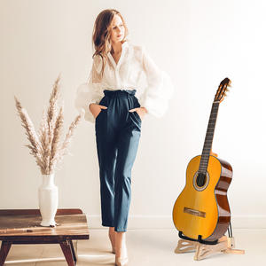 Support <span class=keywords><strong>de</strong></span> guitare en bois pour musique punk, matériaux <span class=keywords><strong>de</strong></span> qualité et durables pour tous les types <span class=keywords><strong>de</strong></span> guitares - Product Image 1