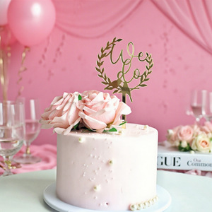 ท็อปเปอร์เค้กอะคริลิค รูปน้ำผึ้งและความหวาน สำหรับตกแต่งเค้กงานแต่งงาน งานหมั้น และขอแต่งงาน - Product Image 2