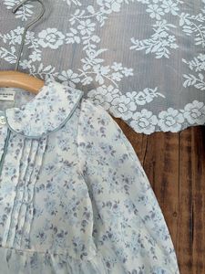 Blusa <span class=keywords><strong>de</strong></span> Encaje con Volantes Florales para Bebé Niña, Primavera 2026, Venta al Por Mayor - Product Image 4