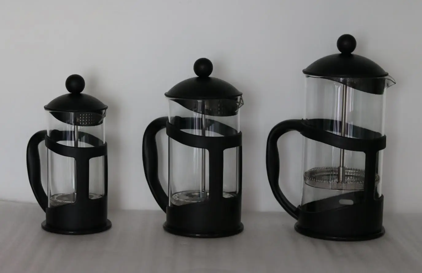 Amazon Product Hot Sell 350/600/800ml Coffee French Press Coffee Plunger Travel Private Label French press