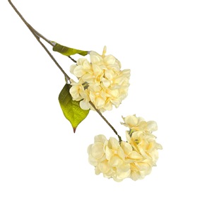 Two-Headed Hydrangea Artificial <b>Flowers</b> Silk High Simulation Wedding Home Decorations <b>Single</b> Branch - Product Image 5