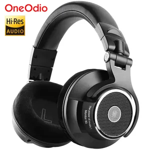 Studio HiFi Headphones Oneodio Monitor 80 Wired Over Ear Audiophile Headphones Hi-Res Audio Professional DJ Studio Headset