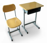 Table d'étude simple et moderne en bois pour étudiant, mobilier scolaire pour lycéen, bureau et chaise pour enfant en promotion