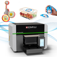 Impresora de Inyección de Tinta UV SONPUU A3, Cabezal de Impresión XP600/DX7, Compatible con Materiales como Cuero y Flex, Sistema de Impresión Plana Automático