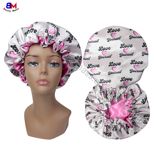 Abito da notte da donna Sexy di alta qualità pigiama pigiama da donna in raso cuffia e vestaglia - Product Image 5