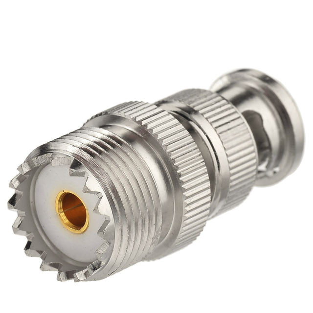 UHF SO239 SO-239 Female to BNC Male Ham Radio Antenna Coax Adapter Converter Connector for Uniden CB Mobile Radio
