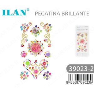 Adesivi decorativi con strass brillanti Ilan 39023-2, design autoadesivo per lavori artigianali - Product Image 3