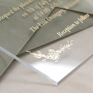Carte de vœux personnalisée écologique de luxe moderne pour anniversaire, remerciement, mariage, invitation de fête, carte de bienvenue - Product Image 3