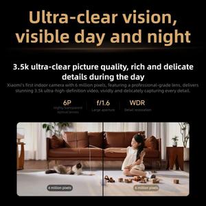 Caméra de sécurité intelligente <span class=keywords><strong>Xiaomi</strong></span> 4C 6MP 3.5K <span class=keywords><strong>HD</strong></span> avec détection IA, WiFi 6, vision nocturne couleur, sans fil, pour intérieur - Product Image 3