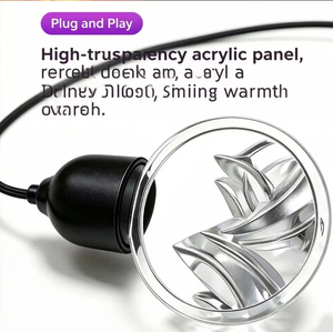 Ampoule LED suspendue intelligente à vibration et lumière de réveil, rechargeable par USB, double couleur, ornement rétro pour voiture - Product Image 5