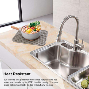 Sink Protectors for <b>Kitchen</b> Sink Sink <b>Mat</b> Grid Silicone <b>Kitchen</b> Sink <b>Mat</b> for Bottom of Stainless Steel Sink Heat Resistant <b>Mat</b> - Product Image 2