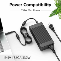 Adaptateur secteur 19,5 V 16,92 A 330 W neuf pour Dell Alienware X51 X17 M17 LA330PM190, adaptateur de charge rapide PD 7,4 x 5,0 mm