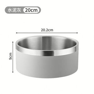 Tazón para Perro de Acero Inoxidable Resistente a Caídas de 64 oz, Construcción Metálica Gruesa para Uso Diario a Largo Plazo - Product Image 6