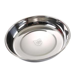 304 Stainless Steel Round Shallow Plate Thickened For Home Restaurant <b>BBQ</b> Use - Product Image 1