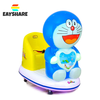 Machine de jeu commerciale pour enfants de voiture à bascule à pièces de modélisation d'animaux de dessin animé en gros