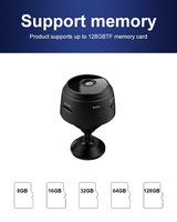 Mini caméra IP de poche A9 Secrit, meilleure petite caméra de sécurité domestique sans fil avec vision nocturne Tuya 2MP