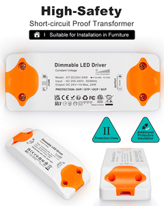 Alimentation électrique pour éclairage LED avec interrupteur à LED en plastique ultra fin, 12V 24V, variateur de lumière LED à triac - Product Image 4