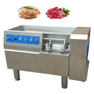 Industrial Fresh Meat Nicer Cuber Dicing Machine / Frozen Meat Cube Cutting Machine