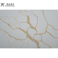 Dalles de pierre de quartz artificiel Calacatta blanc en gros de Cornerstone - Comptoirs de cuisine modernes, imperméables et durables