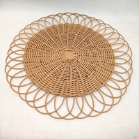 Sous-plats ronds en plastique PP, isolés thermiquement, résistants aux hautes températures, modernes et minimalistes, pour table à manger, 30-38 cm