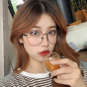 Montures de lunettes géométriques en métal Me9-2512 unisexes, monture complète, verres anti-UV et anti-lumière bleue, tendance mode - Product Image 4