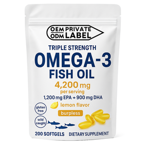 Diskon besar OEM 1000mg Omega3 EPA <span class=keywords><strong>DHA</strong></span> 18/12 kapsul Softgel minyak ikan - Product Image 1