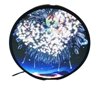 Écran LED rond pour affichage dynamique de logo vidéo en magasin, signalétique publicitaire intérieure et extérieure, écran circulaire LED