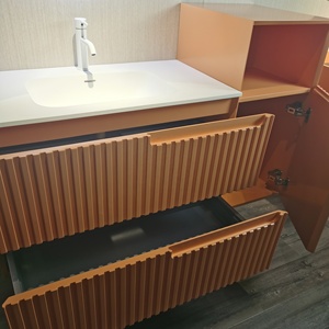 Led 거울을 가진 상업적인 현대 내각 목욕탕 허영 - Product Image 6