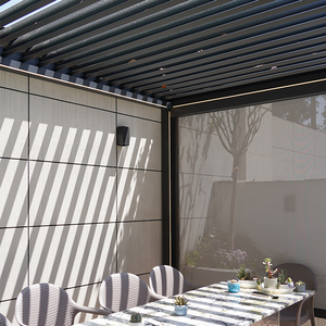 Pérgola Bioclimática Premium Ancsem con Sistema Motorizado y Manual, Resistente al Viento, Lluvia y Óxido, Instalación Personalizada para <span class=keywords><strong>Terraza</strong></span> o Patio - Product Image 3